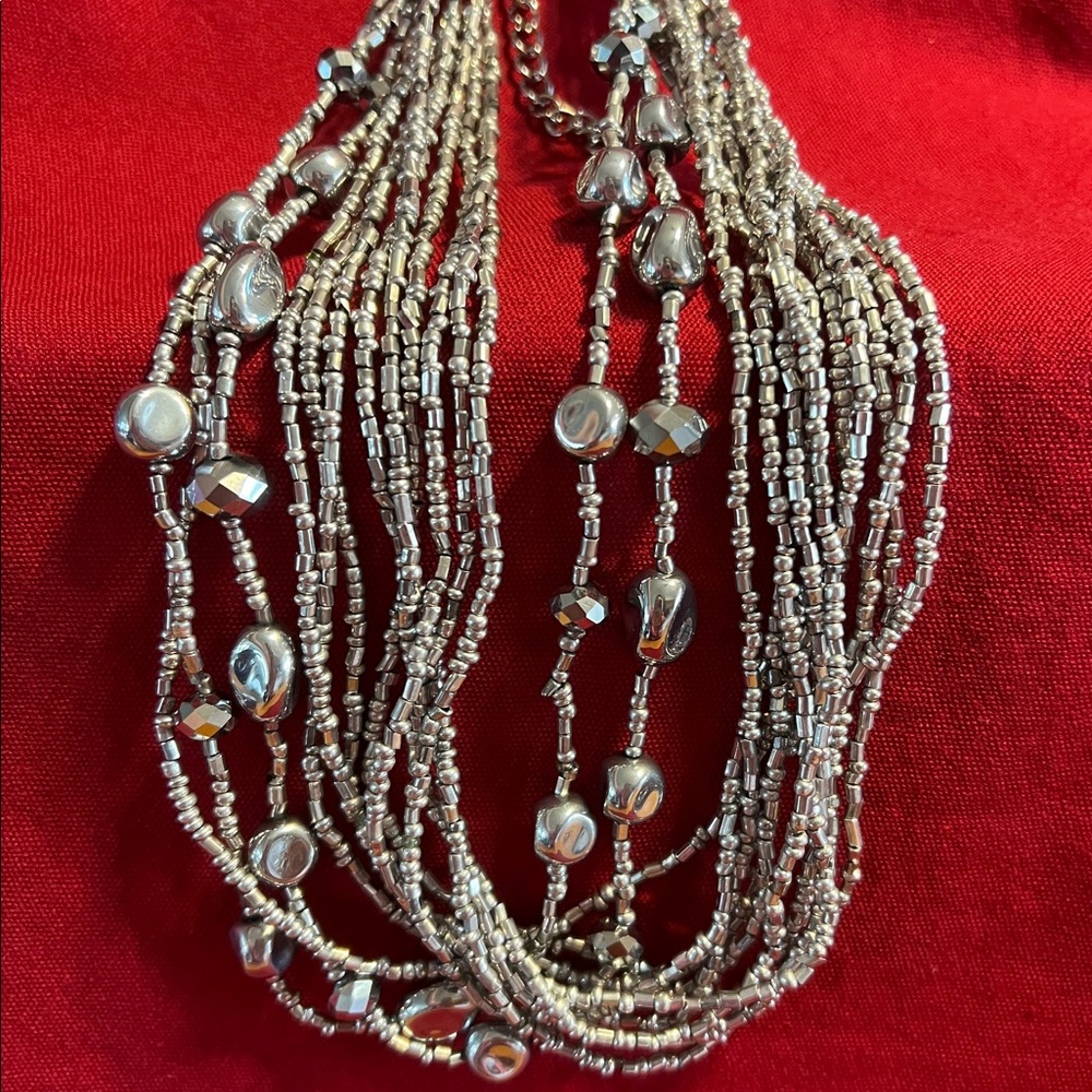 Multi-Strand Beaded Necklace